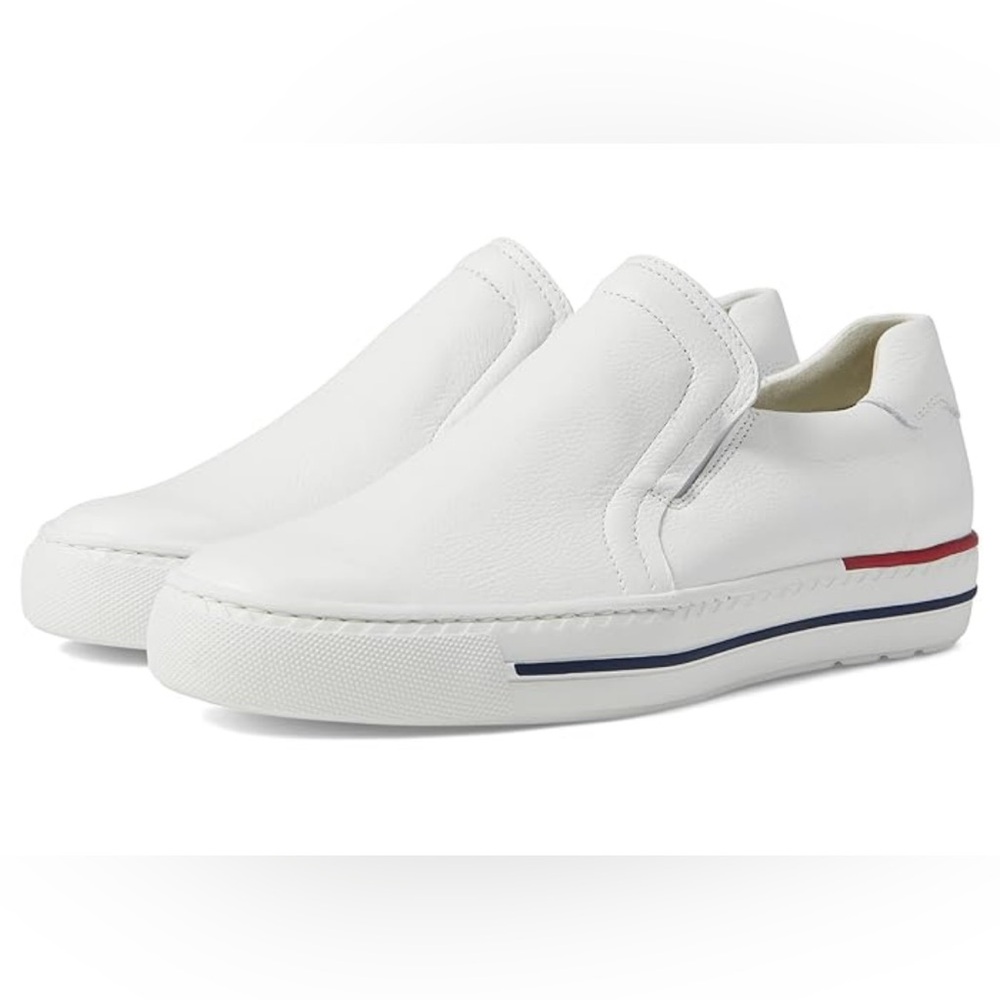 PAUL GREEN
Quincy Slip-On Sneaker in White Leather UK 7.5 US 10 gently used